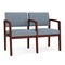 Lesro Lenox 2 Seat Tandem Seating W/ Arm, 44 in W 26 in L 31.5 in H LW2103 - alternate 1